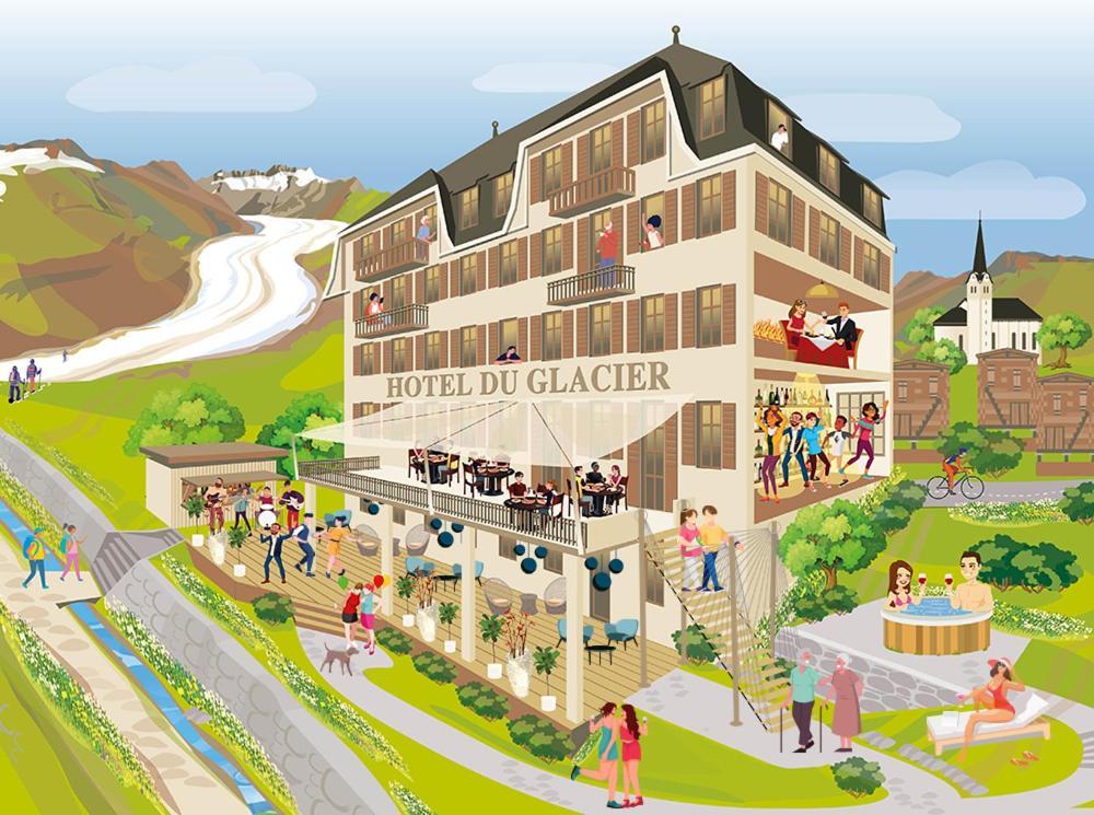 Du Glacier Boutique & Traditions Hotel Fiesch Bagian luar foto