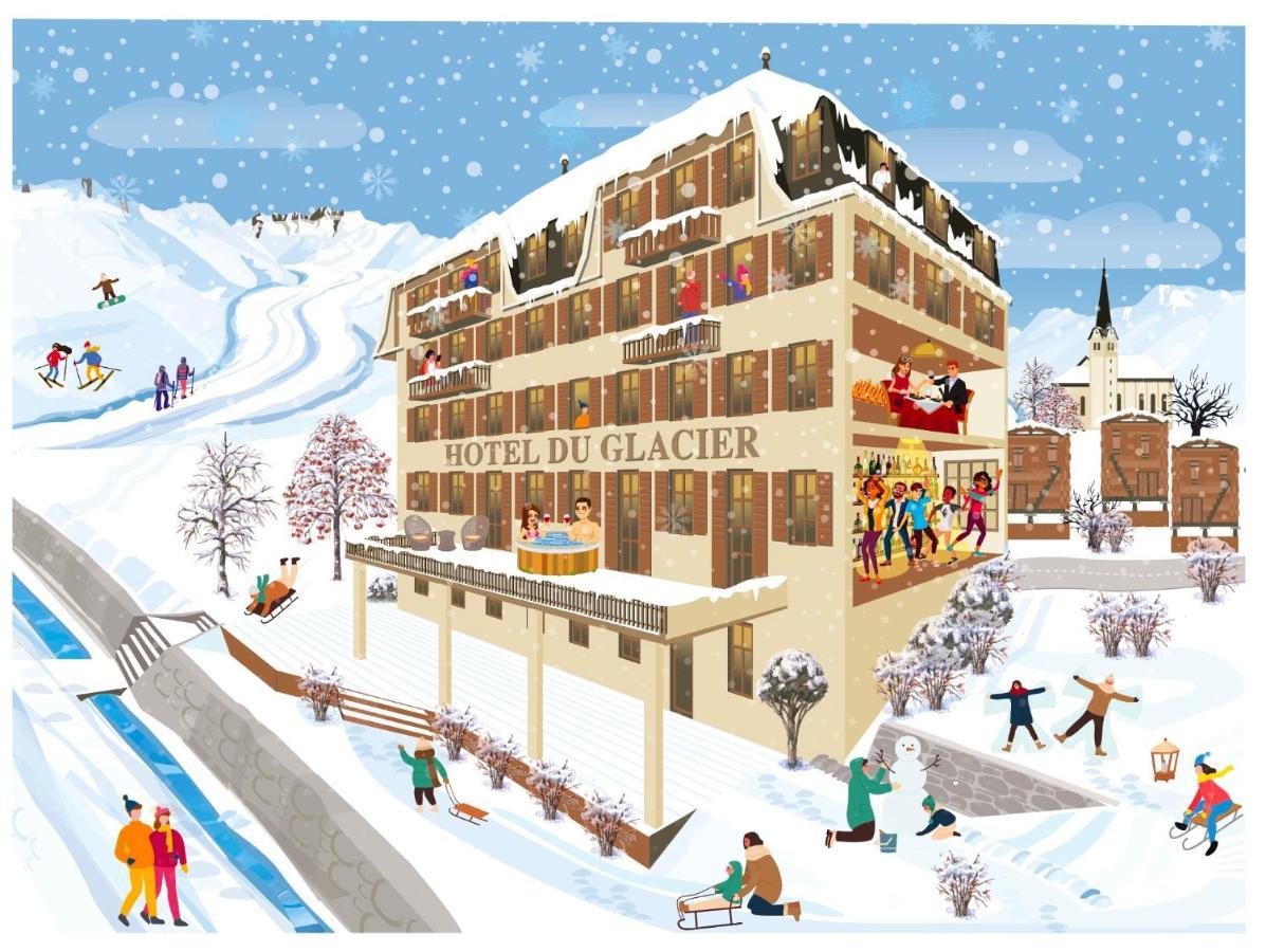 Du Glacier Boutique & Traditions Hotel Fiesch Bagian luar foto